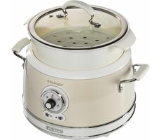 Ariete 2904 Vintage béžová / parný hrniec / 700W / 2 nádoby / 1.8 l nádoba na vodu 