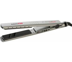 Babyliss Pro BAB2091EPE šedá / Profesionálna žehlička na vlasy s ionizáciou / doštičky 28x110 mm / 5 teplôt 150 ° - 230 ° C 