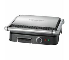 Bomann KG 2242 CB čierna / elektrický kontaktný gril / 2000 W / nerez