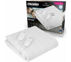 Mesko MS 7420 biela / vyhrievacia podložka / 2 x 60W / 4 teploty / 150 x 160 cm