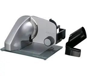 Graef Classic C21+ strieborná / elektrický krájač potravín / 170 W / priemer noža 170 mm / hrúbka rezu 0-20 mm