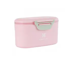 KikkaBoo Zásobník na sušené mlieko s odmerkou 130g Pink