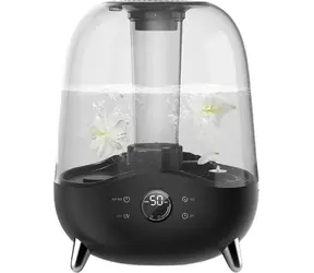 Deerma F327W čierna / ultrazvukový zvlhčovač vzduchu / 28 W / miestnosť až 25 m-2 / 300ml-h / zásobník na vodu 5 L / 40 dB