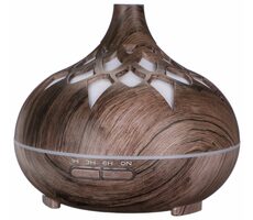 SIXTOL Palm šedé drevo / Aróma difúzer / 500ml / 12 W / Automatické vypnutie