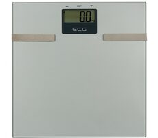 ECG OV 126 biela / osobná váha / maximálne 150 kg / presnosť 100 g / LCD / tvrdené sklo / 1x lítiová batéria 