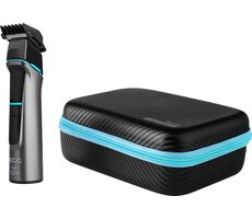 ECG GRS 3820 Magnetic čierna / Zastrihávač vlasov / 2 hlavice / 9 odnímateľných nástavcov / 0.1 - 40.88 mm / 60 minút