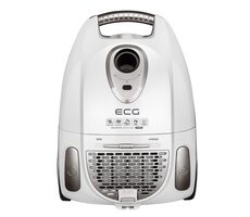 ECG VP 3189 S biela / vreckový vysávač / 800 W / 3.5 L / 78 dB / rádius 7.5 m 