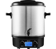 ECG MHZ 270 SD strieborná / zavárací hrniec / 1800 W / 27 L / 30-100 ° C / LCD displej 