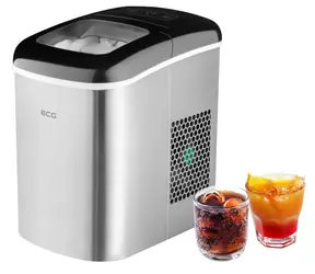 ECG ICM 1253 Iceman strieborná / Výrobník ľadu / 120 W / 2 L / 11.8 kg za deň 