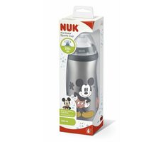 NUK Fľaša na pitie 450 ml Mickey Mouse sivá