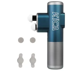 KiCA 3 masážna pištoľ modrá / 3 režimy / 3 výmenné hlavice / USB-C