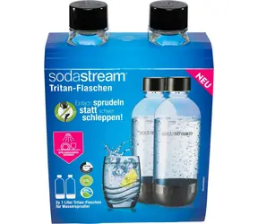 SodaStream Fľaša Tritan 2 x 1l čierna 
