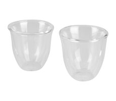 DeLonghi DLSC310 sada pohárov na espresso / 2ks / 90 ml / termopoháre / borosilikátové sklo