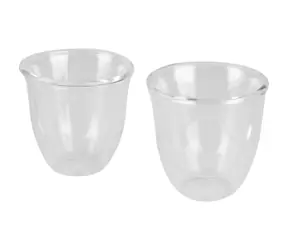DeLonghi DLSC310 sada pohárov na espresso / 2ks / 90 ml / termopoháre / borosilikátové sklo