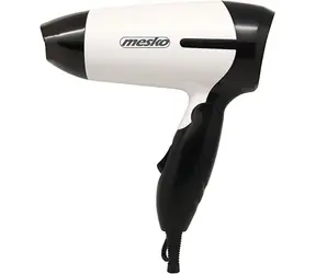Mesko MS 2262 bielo-čierna / Fén na vlasy / 1000 W / 2 teploty / 2 rýchlosti / Koncentrátor