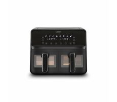 Lauben DualZone Air Fryer 8000BC čierna / Teplovzdušná fritéza / 2700W / 4 +4 L / 80 ° C až 200 ° C / 8 programov / dopredaj