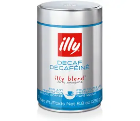 Illy Espresso bez kofeínu 250 g / Mletá káva / 100% Arabica / Plechovka