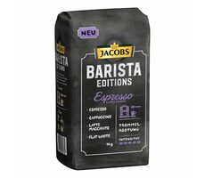 Jacobs Barista Editions Espresso 1 kg / Zrnková káva / 50% Arabica &amp; 50% Rubusta