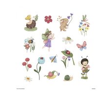 Little Dutch Detské tetovanie Rosa &amp; Friends / od 3 rokov