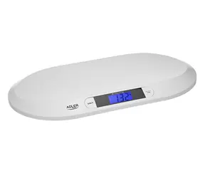 Adler AD 8139 biela / Detská váha / do 20 kg / LCD