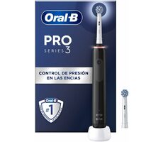 Oral-B PRO 3 3000 Sensitive Clean čierny / Elektrická zubná kefka / oscliační / 3 režimy / časovač / senzor tlaku