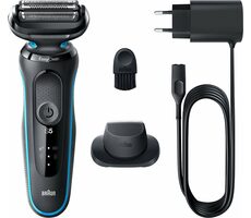 Braun 51-M1200s Wet&Dry / holiaci strojček / Pánsky / Na fúzy a tvár / Mokré a suché holenie / Prevádzka: 50 min