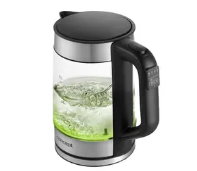 Concept RK4067 strieborná / Rýchlovarná kanvica / 2200 W / 1.7 l / sklo a nerez 