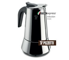 Pezzetti SteelExpress Moka kanvica 10 šálok strieborná / 500 ml