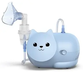 Omron Nami (C303K) modrá / Detský kompresorový inhalátor / zásobník 12 ml 