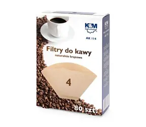 K&amp;M AK 114 Papierové filtre 80ks / vel.4 