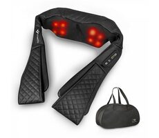 TrueLife RelaxBack B6 Charge / Masážny vankúš / 2 rotačné hlavice / 3 rýchlosť / vyhrievanie 