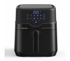 Salente HotAir čierna / Teplovzdušná fritéza 2v1 / 4.3 l / 80-200 ° C / 8 programov