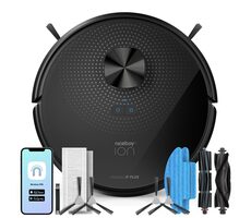 Niceboy ION Charles i9 PLUS čierna / Robotický vysávač s mopom / sací výkon 2500 Pa / prachová nádoba 240 ml / HEPA 