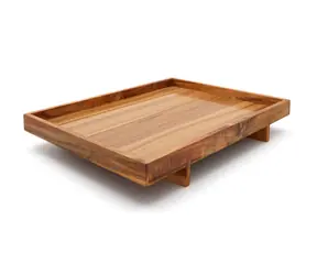 Bredemeijer Wazuka Servírovacia tácka hnedá / 400 x 300 x 62 mm / akácie