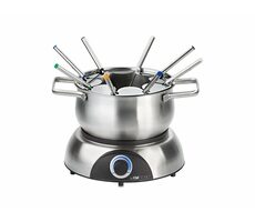 Clatronic FD 3783 strieborná / Fondue set / 1400W / 1.2L / pre 8 ľudí