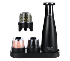 Adler AD 4449 čierna / Mlynček na soľ a korenie / 150 ml / 1500 mAh