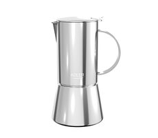 Adler AD 4417 Moka kanvička na 10 šálok 620 ml strieborná