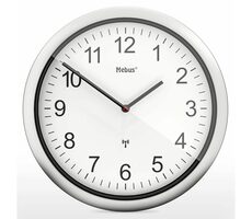 Mebus 19809 - Rádiom riadené nástenné hodiny / 25 cm / 1x AA