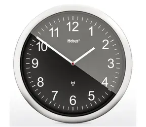 Mebus 19812 - Rádiom riadené nástenné hodiny / 25 cm / 1x AA