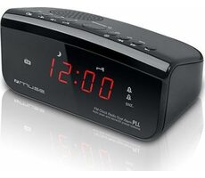 Muse M-12CR čierna / Budík s rádiom / FM / PLL