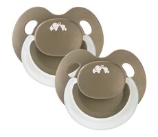 BEBECONFORT Cumlík silikónový Physio Air Eco svietiaci 2ks 6m+ Green / od 6 mesiacov