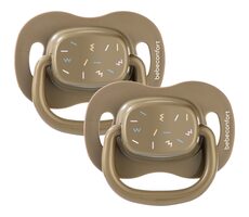 BEBECONFORT Cumlík silikónový symetrický 2ks 0m+ Green / od 0 mesiacov