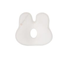 KikkaBoo Ergonomický vankúšik z pamäťovej peny Bunny Airknit White / od 0 mesiacov