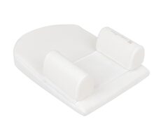 KikkaBoo Polohovacia podložka z pamäťovej peny klinová Airknit White / od 0 mesiacov