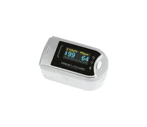 ProfiCare PO 3104 strieborná / Pulzný oxymeter / meranie SpO2 & tepu & prekrvenie / 2x AAA