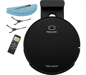 ProfiCare BSR 3108 čierna / Robotický vysávač / vysávanie & mopovanie / 0.5l / 2600 mAh
