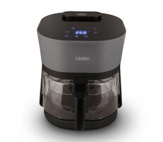 Lauben Glass&SteamAir Fryer 4500BG čierna / Teplovzdušná fritéza / 1300 W / 4.5 l / 8 programov / 60-200 ° C 