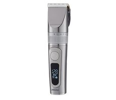 Mesko MS 2843 sivá / Aku zastrihávač vlasov / IPX6 / prevádzka až 180 min / LED displej / 4 nástavce