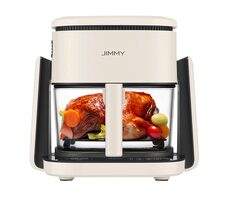 JIMMY AF3 biela / Teplovzdušná fritéza s panvicou / 1100W / 4l + 1l