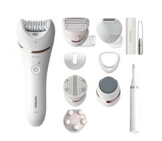 Philips BRE740/90 / epilátor + holiaci strojček + pedikúra / 2 rýchlosti / prevádzka až 40 min / biela